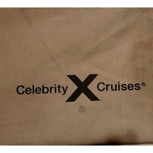 Celebrity Cruises tote with matching mini bag gray cruise vacation beach bag - Picture 2 of 10